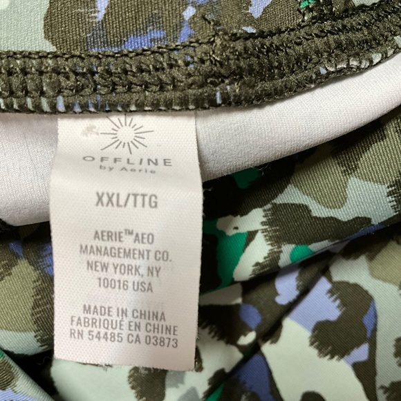 AERIE OFFLINE Camo Bike Shorts w/ Side Leg Pockets US Sz XXL - Picture 8 of 10